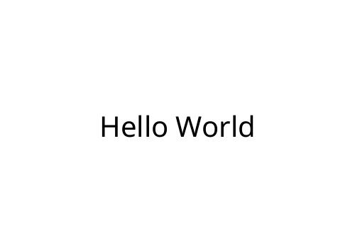 Hello World