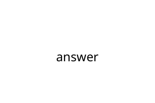 answer