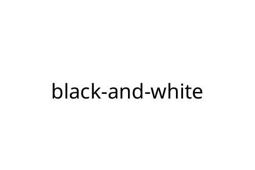 black-and-white