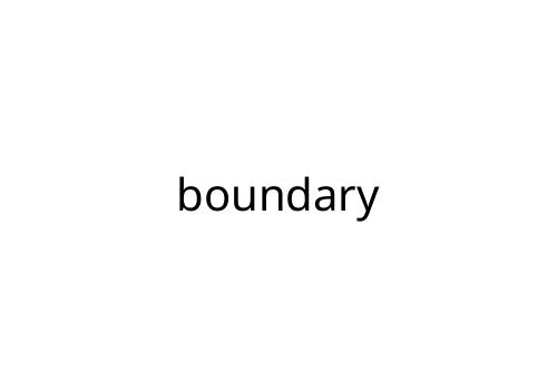 boundary