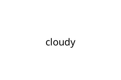 cloudy