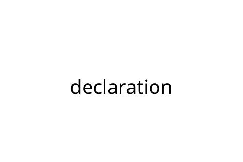 declaration