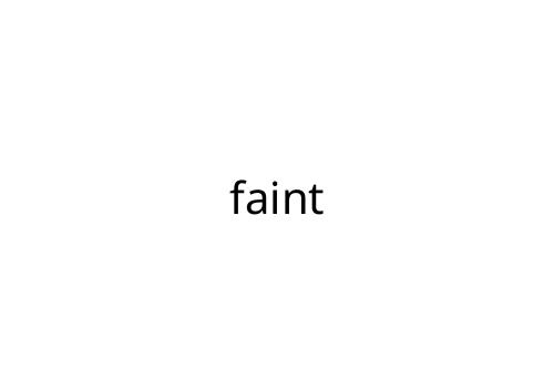 faint