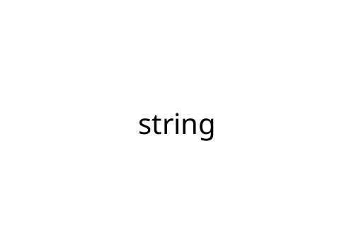string