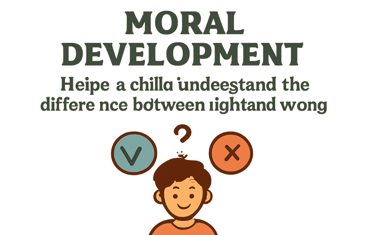 which area of development helps a child understand the difference between right and wrong?