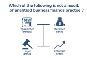 which of the following is not a result of unethical business finance practices ?