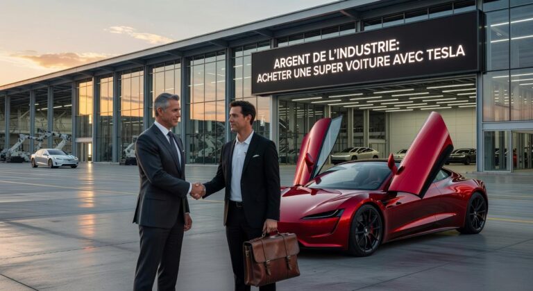 argent de l'industrie, acheter une super voiture avec tesl