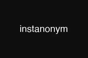instanonym