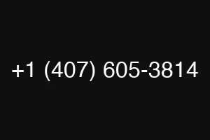 +1 (407) 605-3814